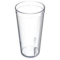 Carlisle 522007 20 oz Clear Textured Plastic Tumbler