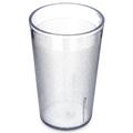 Carlisle 550607 9 1/2 oz Clear Textured Plastic Tumbler