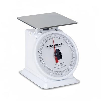 Detecto PT-500RK Petite Rotating Dial Portion Scale w/ Enamel Housing, 500 x 2 g, Stainless Steel