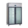 Delfield GARPT1P-G Specification Line 27 2/5" 1 Section Pass Thru Refrigerator, (2) Right Hinge Glass Doors, 115v, Silver