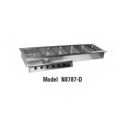 Delfield N8887 Drop In Hot Food Well w/ (6) Full Size Pan Capacity, 208 230v/1ph, Stainless Steel