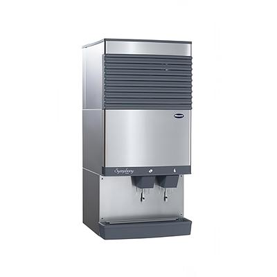 Follett 110CT425W-L 425 lb Countertop Nugget Ice & Water Dispenser for Commercial Ice Machines - 90 lb Storage, Cup Fill, 115v, 115 V, Stainless Steel