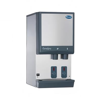 Follett 12HI425A-S0-DP Symphony Plus 425 lb Wall Mount Nugget Ice & Water Dispenser for Commercial Ice Machines - 12 lb Storage, Cup Fill, 115v, 425-lb. Daily Production, Stainless Steel