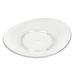 Libbey 92398 Wake Oval Snack Plate, 8" x 6 7/8" x 1", Plastic