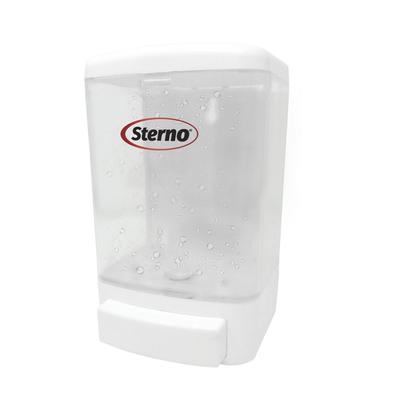 Sterno 70434 1000 mL Wall Mount Manual Gel Hand Sanitizer Dispenser - Plastic, White