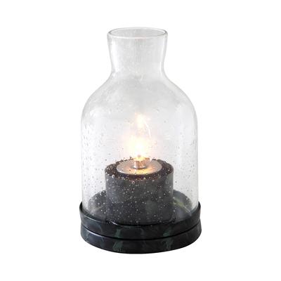 Sterno 80134 Edison Lantern Candle Lamp - 3 1/4"D x 5 1/2"H, Glass, Clear