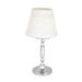 Sterno 80420 Vintage Charm La Rue Candle Lamp - 3 11/32"D x 10 1/2"H, Marlowe White/Silver Base