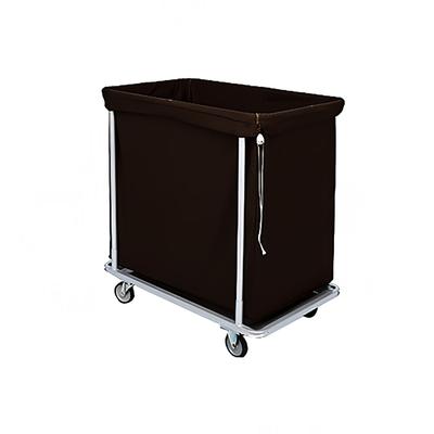 Forbes Industries 1112 Laundry Cart w/ (12) Bushel Capacity - Black Cloth Bag, Steel Frame