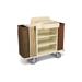 Forbes Industries 2157 Housekeeping Cart w/ (3) Shelves & (3) Bags - 30"L x 18"W x 36"H, Steel, Gray