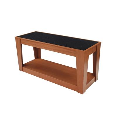 Forbes Industries 5200-8-H1 96" Mobile Induction Table w/ 1 Center Holding/Warming Unit - Glass Cook Top, 120v, Stainless Steel