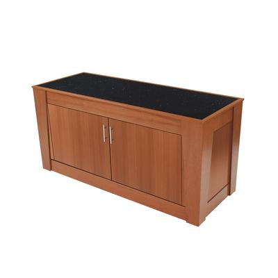 Forbes Industries 5203-5-C1 60" Mobile Induction Table w/ 1 Center Cooking Unit - Glass Cook Top, 120v, Stainless Steel