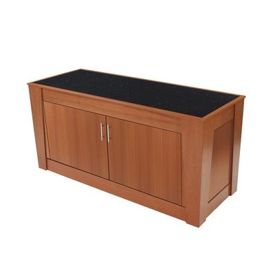 Forbes Industries 5203-8-H1 96" Mobile Induction Table w/ 1 Center Holding/Warming Unit - Glass Cook Top, 120v, Stainless Steel