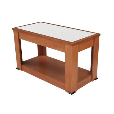 Forbes Industries 5206-6 72" Mobile Induction Table w/ Glass/Stone Countertop - Induction Units Not Included, 6 ft, Gray