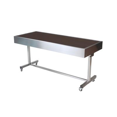 Forbes Industries 5220-6 72" Mobile Induction Table w/ Laminate Countertop - Induction Unit Not Included, 6 ft., Rectangular, Stainless Steel