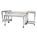 Forbes Industries 7401 4 Piece Claremont Nesting Tables Set - Laminate Top w/ Steel Frame