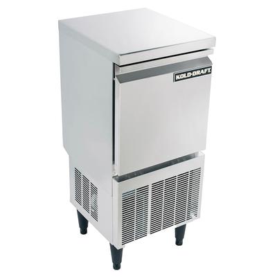 Kold-Draft KD-50 15 1/2"W Large Cube Undercounter Commercial Ice Machine - 59 lbs/day, Air Cooled, Full Cube Ice, 59-lb. Daily Ice Production, Stainless Steel, 115 V