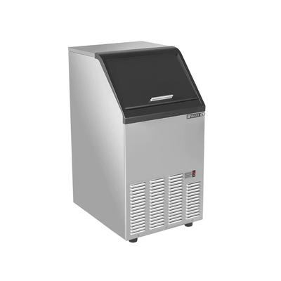 Maxx Ice MIM85H 16 7/10"W Full Cube Undercounter Commercial Ice Machine - 88 lbs/day, Air Cooled, Gravity Drain, 115v, Stainless Steel