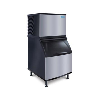Koolaire KYT0400W/K400 422 lb KYT Series Half Cube Commercial Ice Machine w/ Bin - 365 lb Storage, Water Cooled, 115v