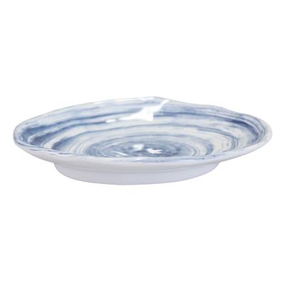 Elite Global Solutions D751OV-ND 7 3/4" x 5 5/8" Oval Melamine Salad Plate - Navy, 9 oz, Blue