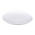 Elite Global Solutions DS9-W Swirl 9" Round Melamine Dinner Plate, White, 6/Case