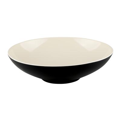 Elite Global Solutions JW92T-ES 44 oz Round Melamine Bowl, Ebony/Sand, Sand Brown/Black, 9" x 2 1/2"