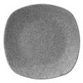 Elite Global Solutions RT8SQ-GS 8" Melamine Salad Plate, Granite Stone, Rounded Edges, 6/Case, Gray