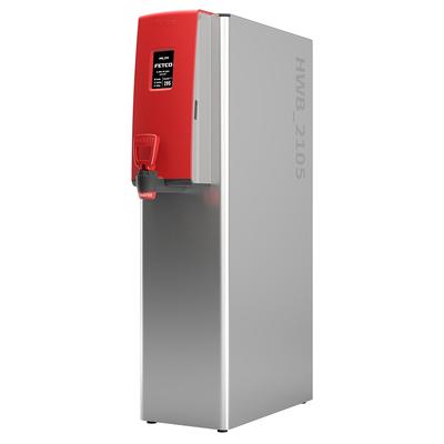 Fetco HWB-2105 Low-volume Plumbed Hot Water Dispenser - 5 gal., 208-240v/1ph, Soft Silicone Tap, Touchscreen Interface, Silver
