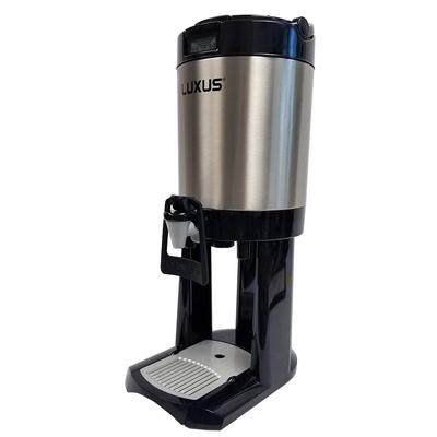 Fetco L4D-20TLA 2 gal LUXUS Thermal Coffee Dispenser w/ Touchless Handle, 2 Gallon, Stand Included, Silver