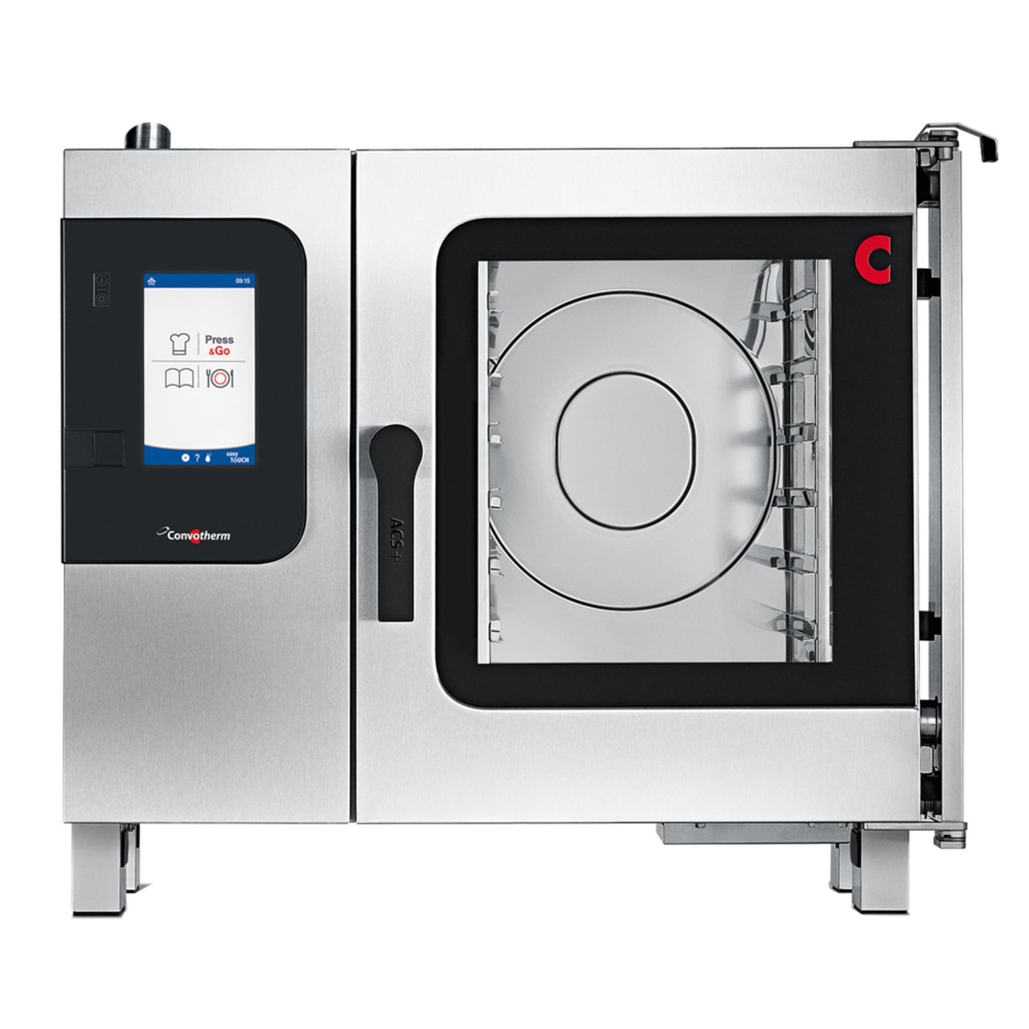 Convotherm C4ET6.10GSDD120/60/1 Half Size Combi Oven, Boilerless, Natural Gas, Stainless Steel, Gas Type: NG, 120 V