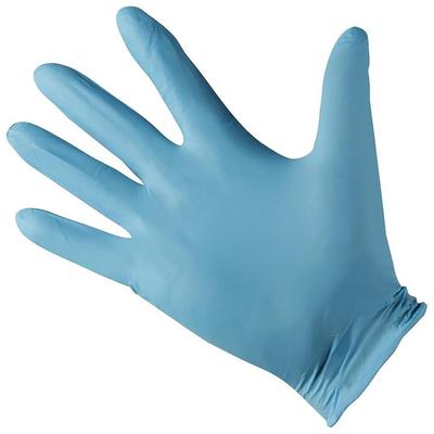 Strong 1802 Nitrile Exam Gloves w/ Textured Fingertip - Powder Free, Periwinkle, Small, Powder-Free, Blue