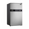 Danby DCR031B1BSLDD 3.1 cu ft Compact Refrigerator & Freezer w/ Solid Doors - Black/Stainless, 115v, Silver