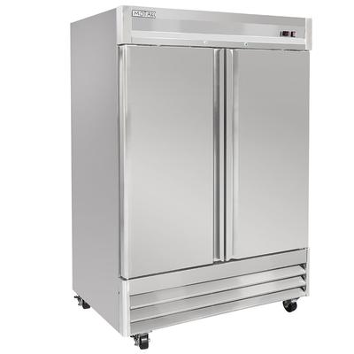 MoTak MSD-2DF-BAL-X 54" 2 Section Reach In Freezer, 2 Left/Right Hinge Solid Doors, 115v, Stainless Steel
