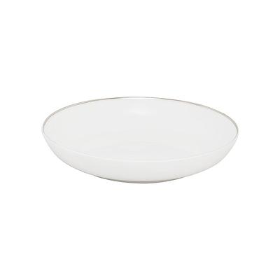 10 Strawberry Street CPSL0003 20 oz Round Silver Line Soup Bowl - Porcelain, White