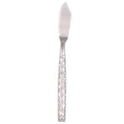 10 Strawberry Street HAMF-BK 7 1/4" Butter Knife with 18/0 Stainless Steel Grade, Hammered Forged Pattern