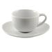 10 Strawberry Street RVL0428 4 oz Royal Oval White Cup & Saucer Set, Porcelain