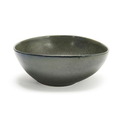 Front of the House BBO034DGP20 60 oz Round Kiln Bowl - Porcelain, Sage, Green