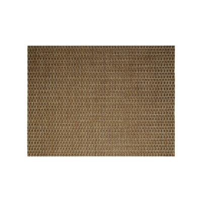 Front of the House XPM022BEV83 Rectangular Metroweave Woven Vinyl Placemat - 16" x 12", Beige, Brown