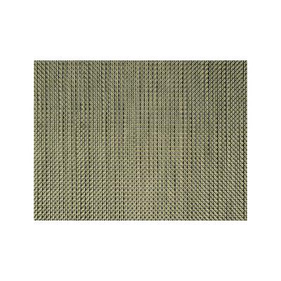 Front of the House XPM050GOV83 Rectangular Metroweave Woven Vinyl Placemat - 16" x 12", Gold, Brown