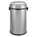 Alpine Industries 470-65L-1 17 gal Indoor Decorative Trash Can - Metal, Stainless Steel, Swinging Lid, Side Handles, Silver