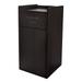 Alpine Industries ALP476-BLK 40 gal Indoor Decorative Receptacle - Wood, Black