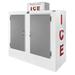 Leer, Inc. L060UCSP 73" Outdoor Ice Merchandiser w/ (155) 10 lb Bag Capacity - Solid Doors, 115v, White