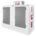 Leer, Inc. L085UCSP 84" Outdoor Ice Merchandiser w/ (200) 10 lb Bag Capacity - Solid Doors, 115v, White