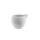 Churchill WHBALJ21 2 oz Bamboo Creamer - Glazed Ceramic, White