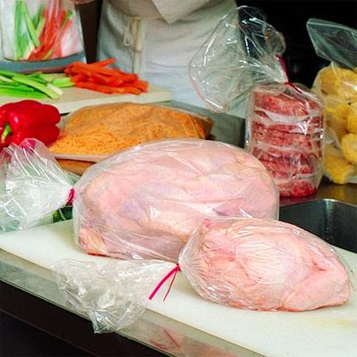 LK Packaging 15G-181432 Side Gusset Food Storage Bag - 32" x 18", Poly, 1.5 Millimeter, Clear