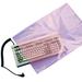 LK Packaging FAS40812 Open Ended Anti Static Bag - 12"L x 8"W, 4 mil LDPE, Pink