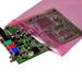 LK Packaging FASST41212 Resealable Anti Static Bag for Electronic Components - 12" x 12", LDPE, Pink, Amine Free, 4 mil