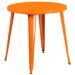 Flash Furniture CH-51090-29-OR-GG 30" Round Dining Height Table - Metal, Orange, Blue