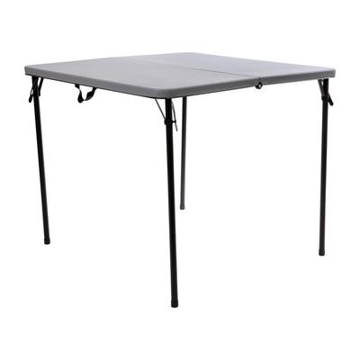 Flash Furniture DAD-LF-86-GY-GG 34" Square Folding Table w/ Gray Plastic Top, 28 1/2"H