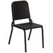 Flash Furniture HF-MUSIC-GG Stacking Music Chair w/ Black Polypropylene Back & Seat - Metal Frame, Black