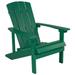 Flash Furniture JJ-C14501-GRN-GG 29 1/2"W Charlestown Adirondack Chair - 35"H, Resin, Green